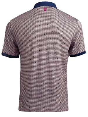 Island Green Mens All Over Dot Print Polo Shirt