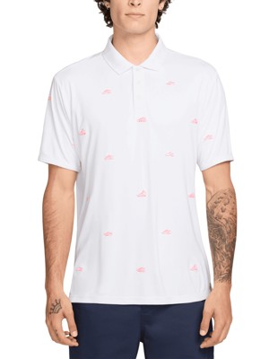 Nike Mens Dri-Fit Par Shoe Emblem Polo Shirt