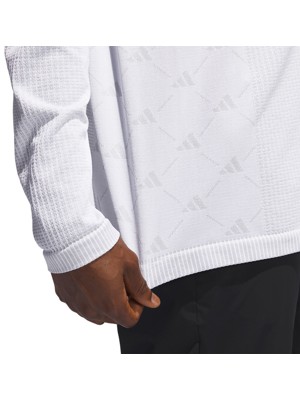 adidas Mens Ultimate 365 Tour Primeknit Long Sleeve Polo Shirt
