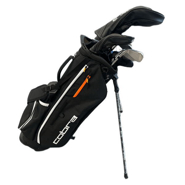 Cobra Mens Fly XL 10-Pc Golf Package Set (Steel/Graphite) - 1 Inch Short