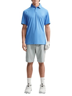 Nike Mens Dri-Fit Velocity Vertical Print Short Sleeve  Polo Shirt