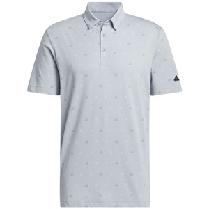 adidas Mens Go-To Mini-Crest Print Polo Shirt
