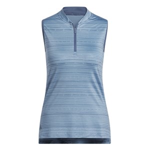 adidas Ladies Ultimate365 Stripe Sleeveless Polo Shirt