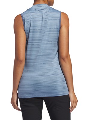 adidas Ladies Ultimate365 Stripe Sleeveless Polo Shirt