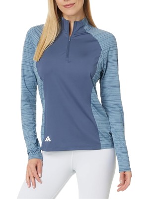adidas Ladies Ultimate365 Quarter-Zip Mock Pullover