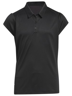 adidas Girls Performance Cap Sleeve Polo Shirt
