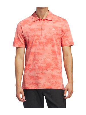 adidas Mens Go-To Printed Mesh 24 Polo Shirt