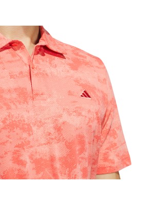 adidas Mens Go-To Printed Mesh 24 Polo Shirt