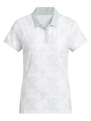 adidas Ladies Ultimate365 Printed Short Sleeve Polo Shirt