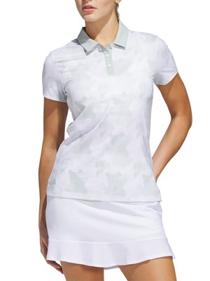 adidas Ladies Ultimate365 Printed Short Sleeve Polo Shirt