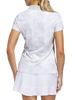 adidas Ladies Ultimate365 Printed Short Sleeve Polo Shirt