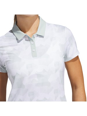 adidas Ladies Ultimate365 Printed Short Sleeve Polo Shirt