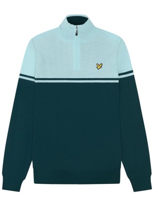 Lyle and Scott Mens Croft Quarter Zip Pullover Top