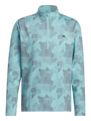 adidas Mens Go To Rise Print 1/4 Zip Pullover