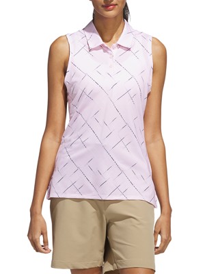 adidas Ladies Ultimate365 Printed Sleeveless Polo Shirt