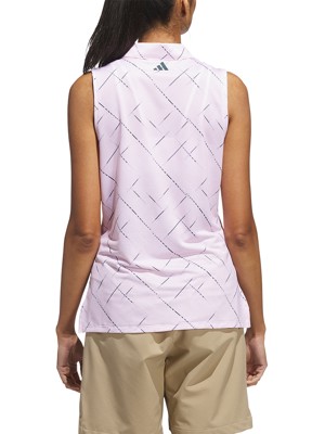 adidas Ladies Ultimate365 Printed Sleeveless Polo Shirt