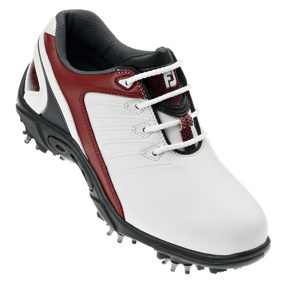 FootJoy Junior Golf Shoes (White/Red) 2012