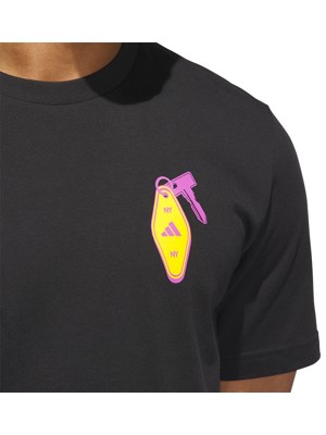 adidas Mens Chip In NYC Graphic T-Shirt