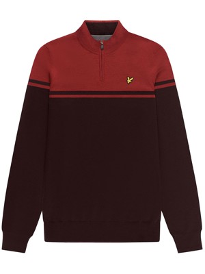 Lyle and Scott Mens Croft Quarter Zip Pullover Top