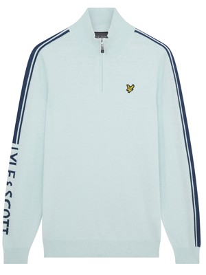 Lyle and Scott Mens Branded 1/4 Zip Pullover