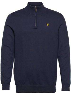 Lyle and Scott Mens Branded 1/4 Zip Pullover