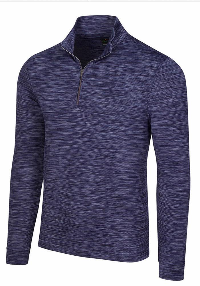 Greg Norman Men's Performance Quarter Zip Pullover (Navy, M