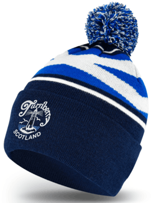 Mens Saltire Pom Beanie - Personalised