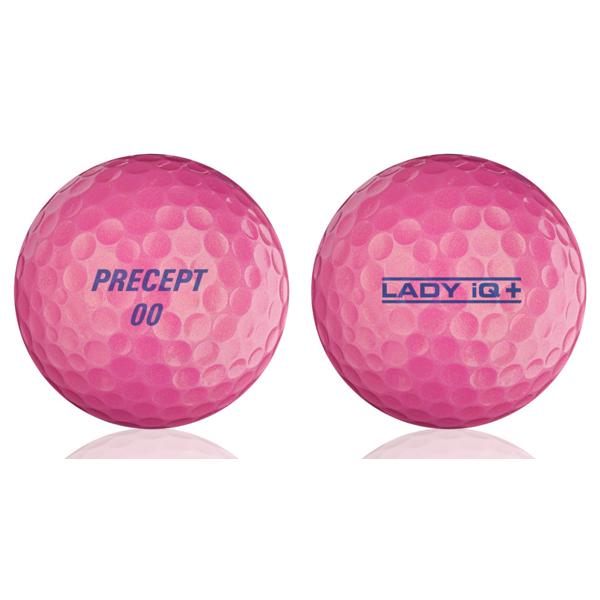 Precept Lady IQ+ Pearl Pink Ladies Golf Balls (12 Balls)
