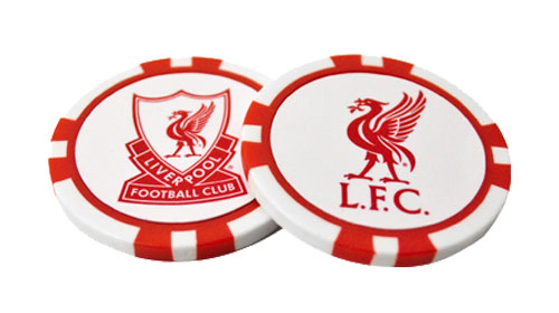 Liverpool Poker Chip Ball Marker Set