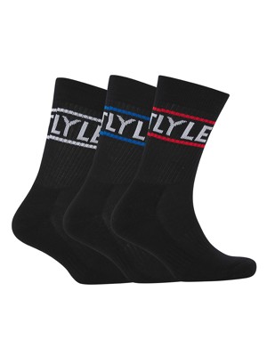 Lyle and Scott Mens Jock Sport Socks (3 Pairs)