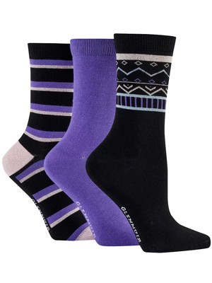 Glenmuir Ladies Lottie Sock Gift Box (3 Pairs)