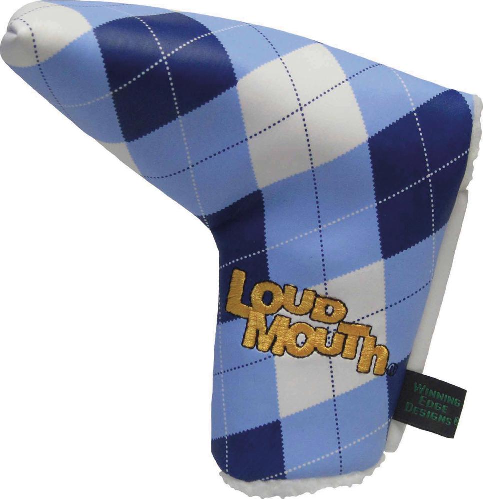 Winning Edge Loudmouth Blue and White Putter HeadCover