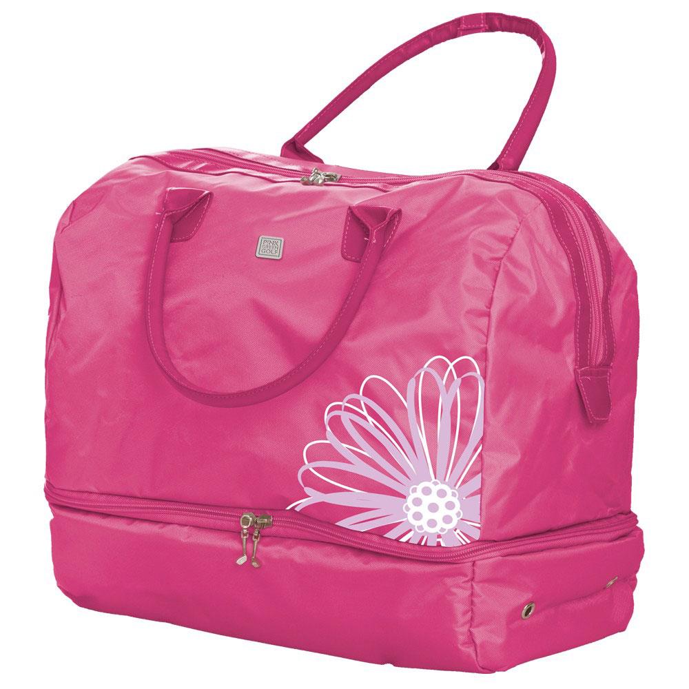 small pink holdall