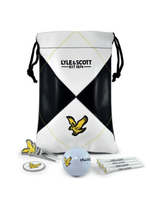 Lyle & Scott Links Argyle Pouch Gift Set