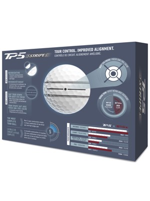 TaylorMade TP5 Stripe Golf Balls (12 Balls)