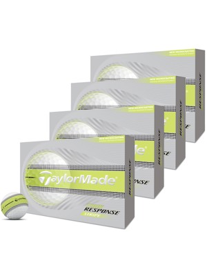 TaylorMade Tour Response Neon Stripe Golf Balls (48 Balls) - 4 For 3 Offer
