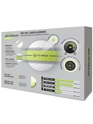 TaylorMade Tour Response Neon Stripe Golf Balls (48 Balls) - 4 For 3 Offer