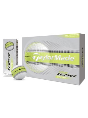 TaylorMade Tour Response Neon Stripe Yellow Golf Balls (12 Balls) 2026