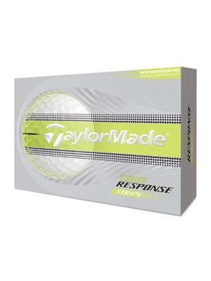 TaylorMade Tour Response Neon Stripe Yellow Golf Balls (12 Balls) 2026