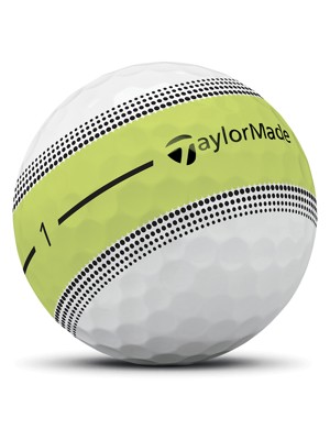 TaylorMade Tour Response Neon Stripe Yellow Golf Balls (12 Balls) 2026