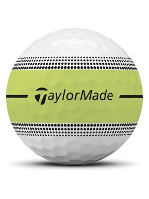 TaylorMade Tour Response Neon Stripe Yellow Golf Balls (12 Balls) 2026