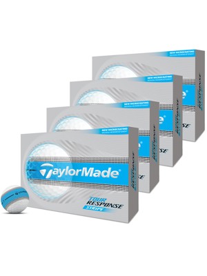 TaylorMade Tour Response Neon Stripe Golf Balls (48 Balls) - 4 For 3 Offer