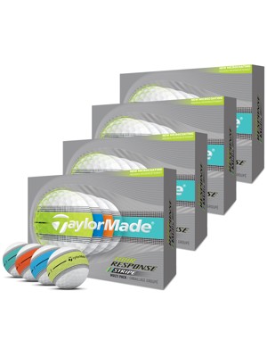 TaylorMade Tour Response Neon Stripe Golf Balls (48 Balls) - 4 For 3 Offer