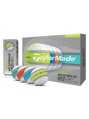 TaylorMade Tour Response Neon Stripe Multi Golf Balls (12 Balls) 2026