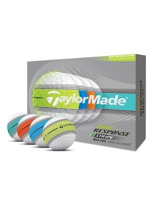 TaylorMade Tour Response Neon Stripe Multi Golf Balls (12 Balls) 2026