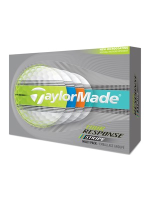TaylorMade Tour Response Neon Stripe Multi Golf Balls (12 Balls) 2026