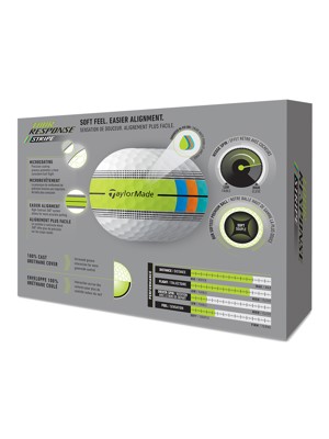 TaylorMade Tour Response Neon Stripe Multi Golf Balls (12 Balls) 2026