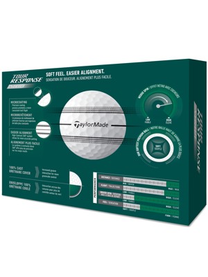 TaylorMade Tour Response Clear Stripe Golf Balls (48 Balls) - 4 For 3 Offer
