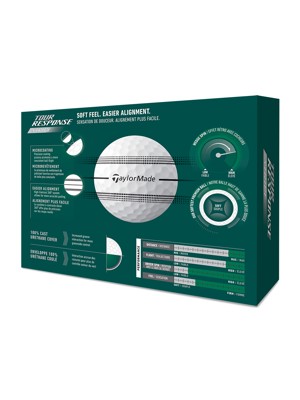 TaylorMade Tour Response Clear Stripe Golf Balls (12 Balls)