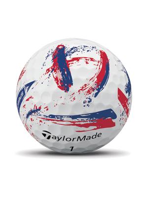 TaylorMade SpeedSoft INK Blue/Red Golf Balls (12 Balls)
